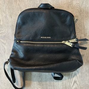 Michael Kors Leather Black mini backpack